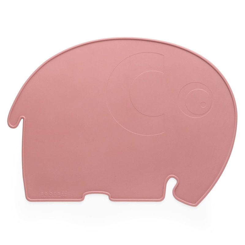 Tischset 'Elefant Fanto' Silikon vintage rose